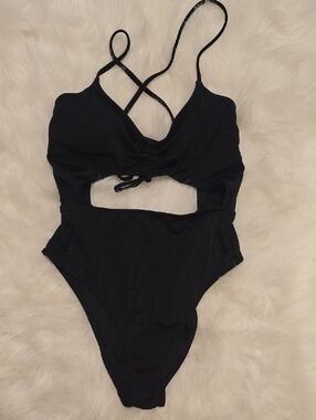 Victoria's Secret Black One-Piece Swimsuit with Cutout